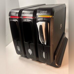 Georgia-Pacific Pro Dixie Ultra Table Plastic Ware Dispenser. 3 Compartments.